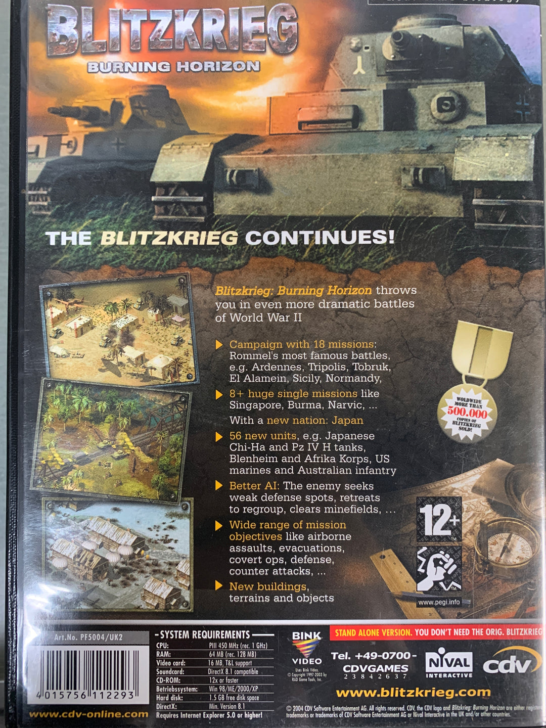 Blitzkrieg: Burning Horizon. PC-spill.