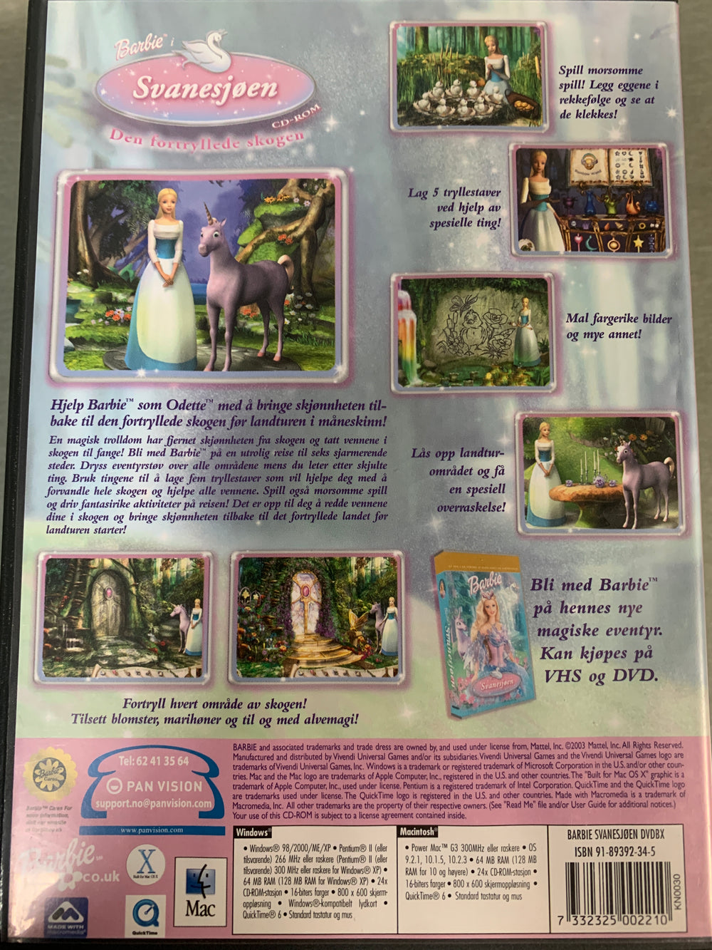 Barbie i Svanesjøen: Den fortryllede skogen. PC-spill.