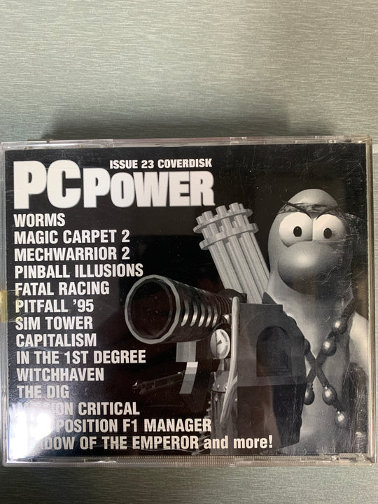 Worms Playable Demo / Magic Carpet 2 Playable Demo (PC Power Coverdisk Issue 23). PC-spill.