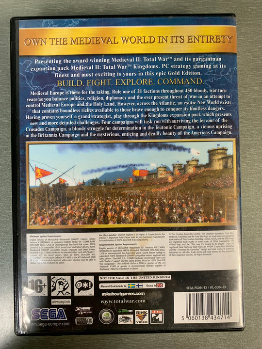 Medieval II: Total War Gold Edition. PC-spill.