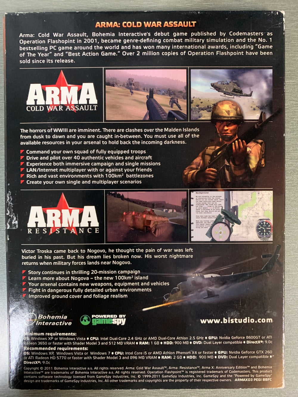 ARMA: Cold War Assault + Bonus Content. PC-spill.
