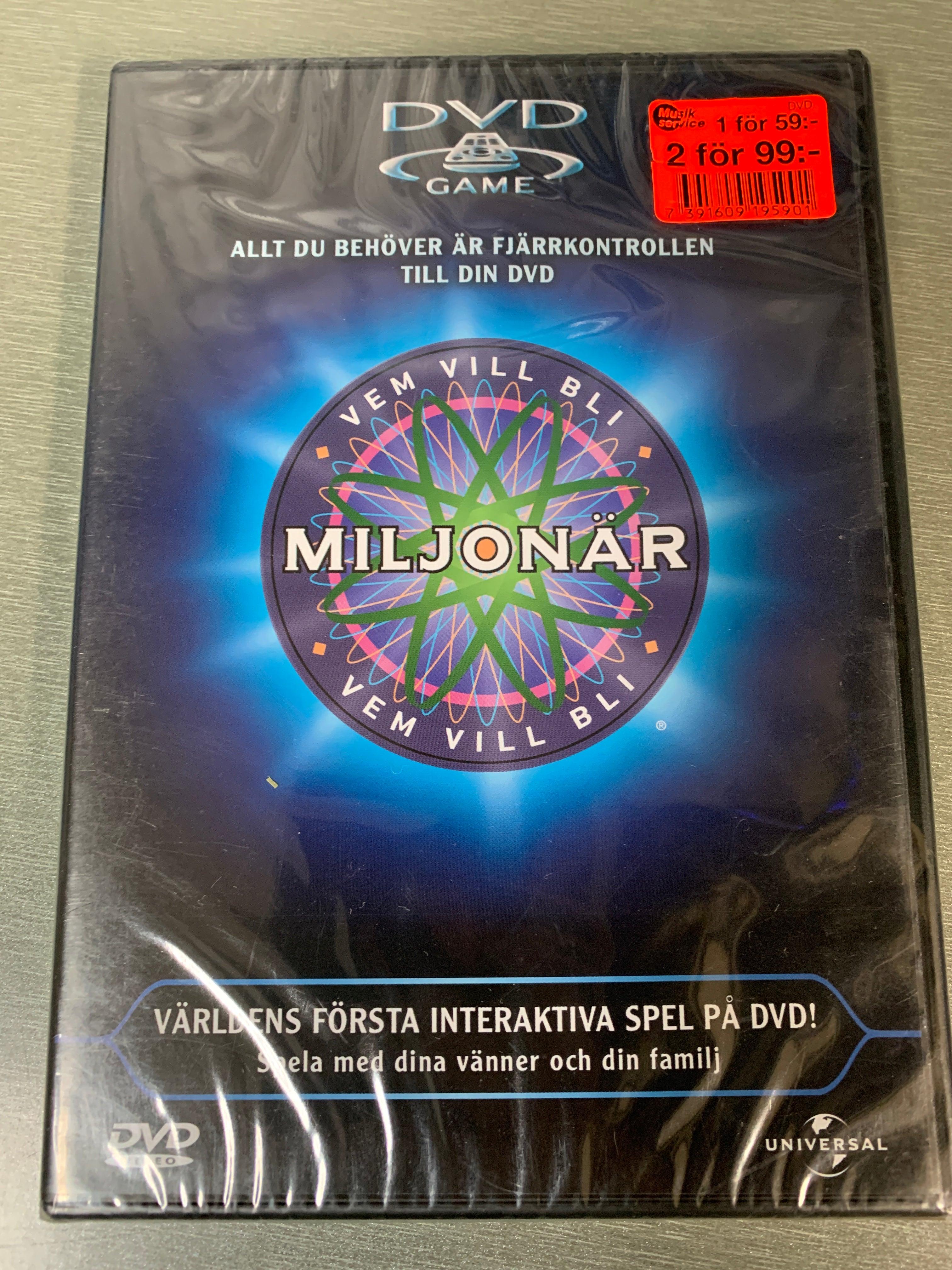 Vem vill bli miljonär. DVD Game. PC-spill. Ny i plast!