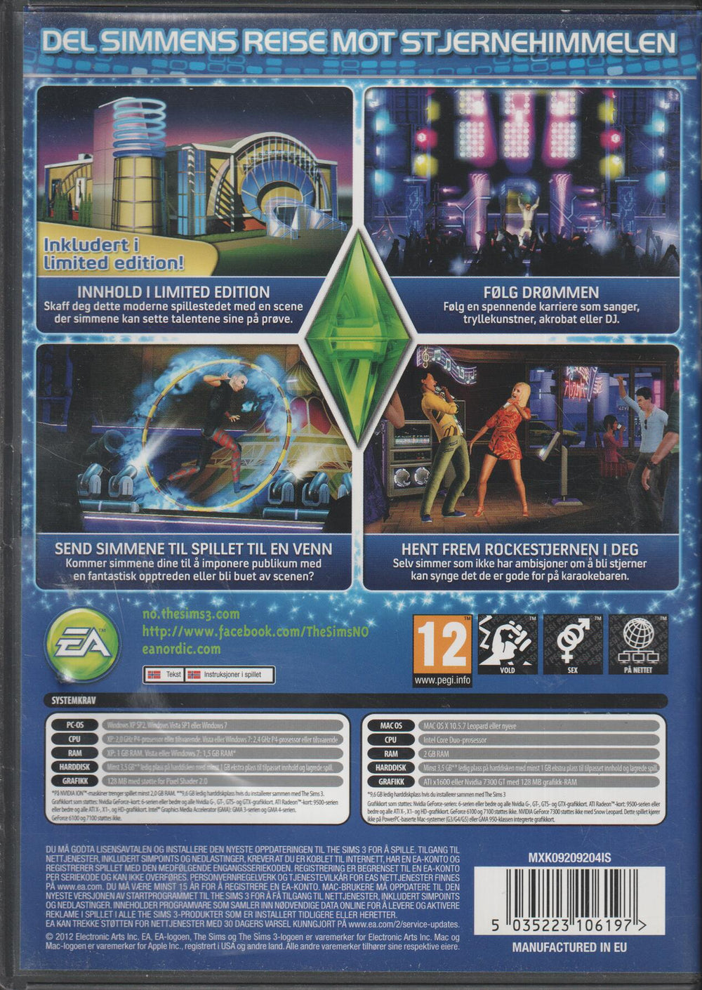The Sims 3: I Rampelyset (Limited Edition). PC-spill.