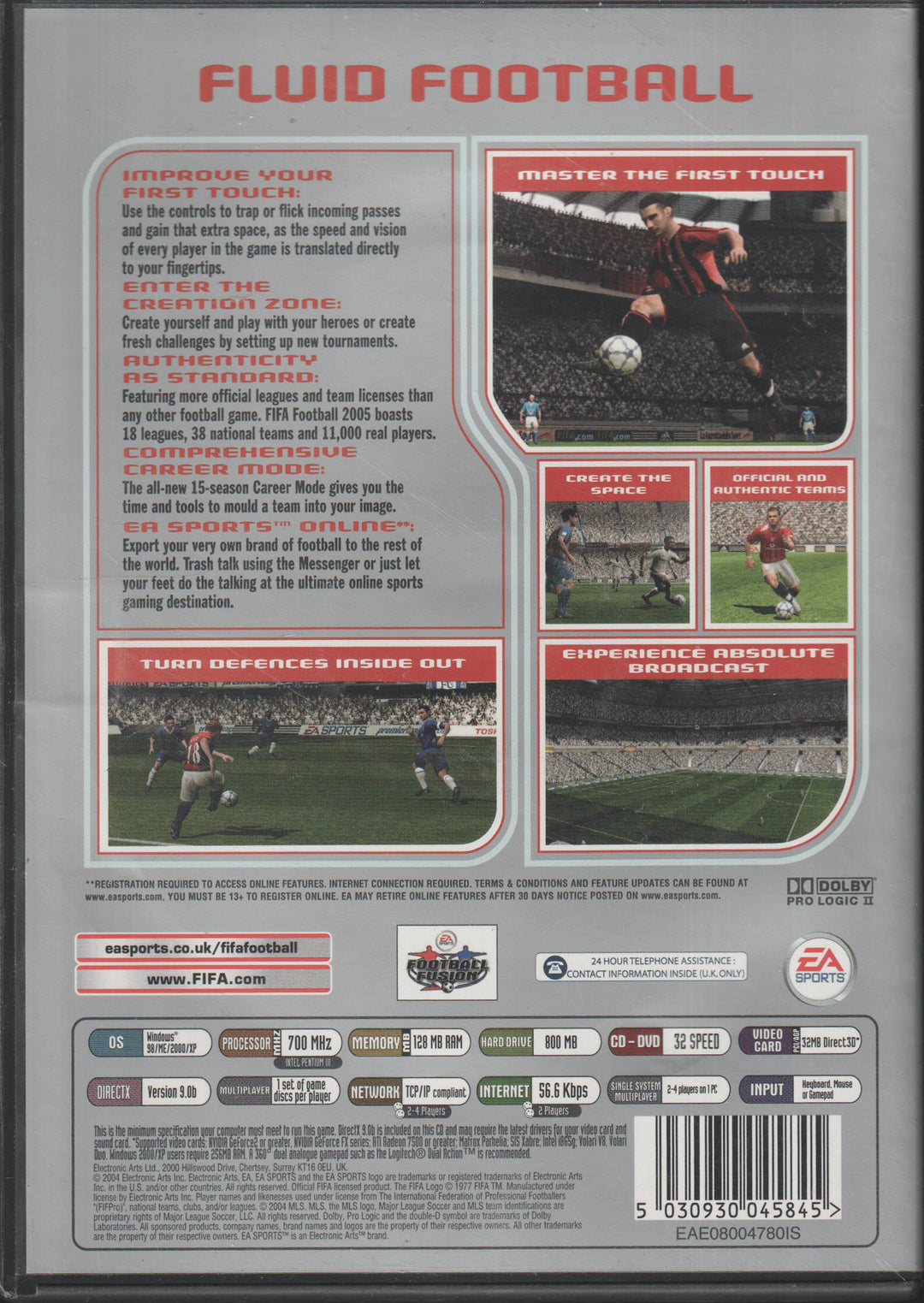 FIFA Football 2005 (EA Sports Classics). PC-spill.