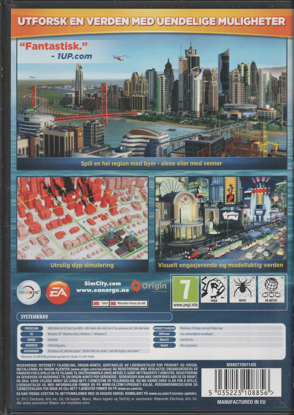 SimCity (2013). PC-spill.