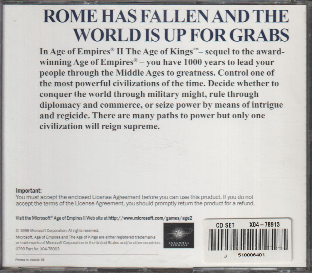 Age of Empires II: The Age of Kings. PC-spill.