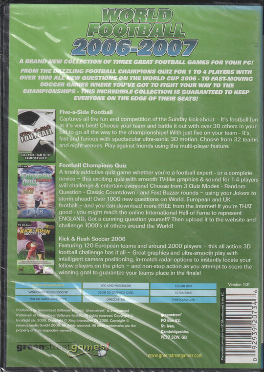 World Football 2006–2007. PC-spill. Ny i plast!