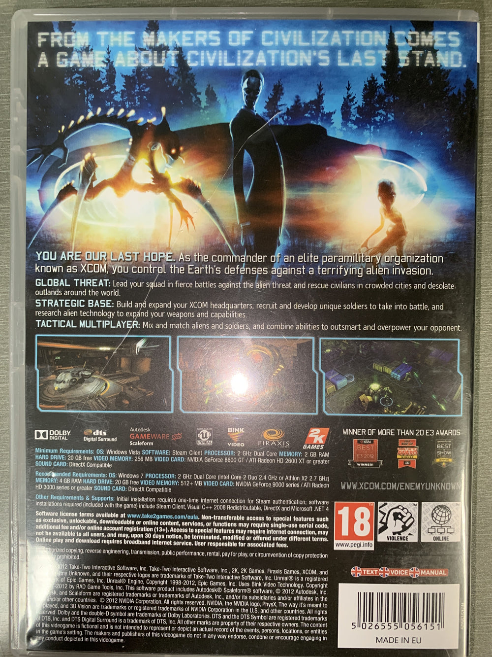 XCOM: Enemy Unknown. PC-spill.