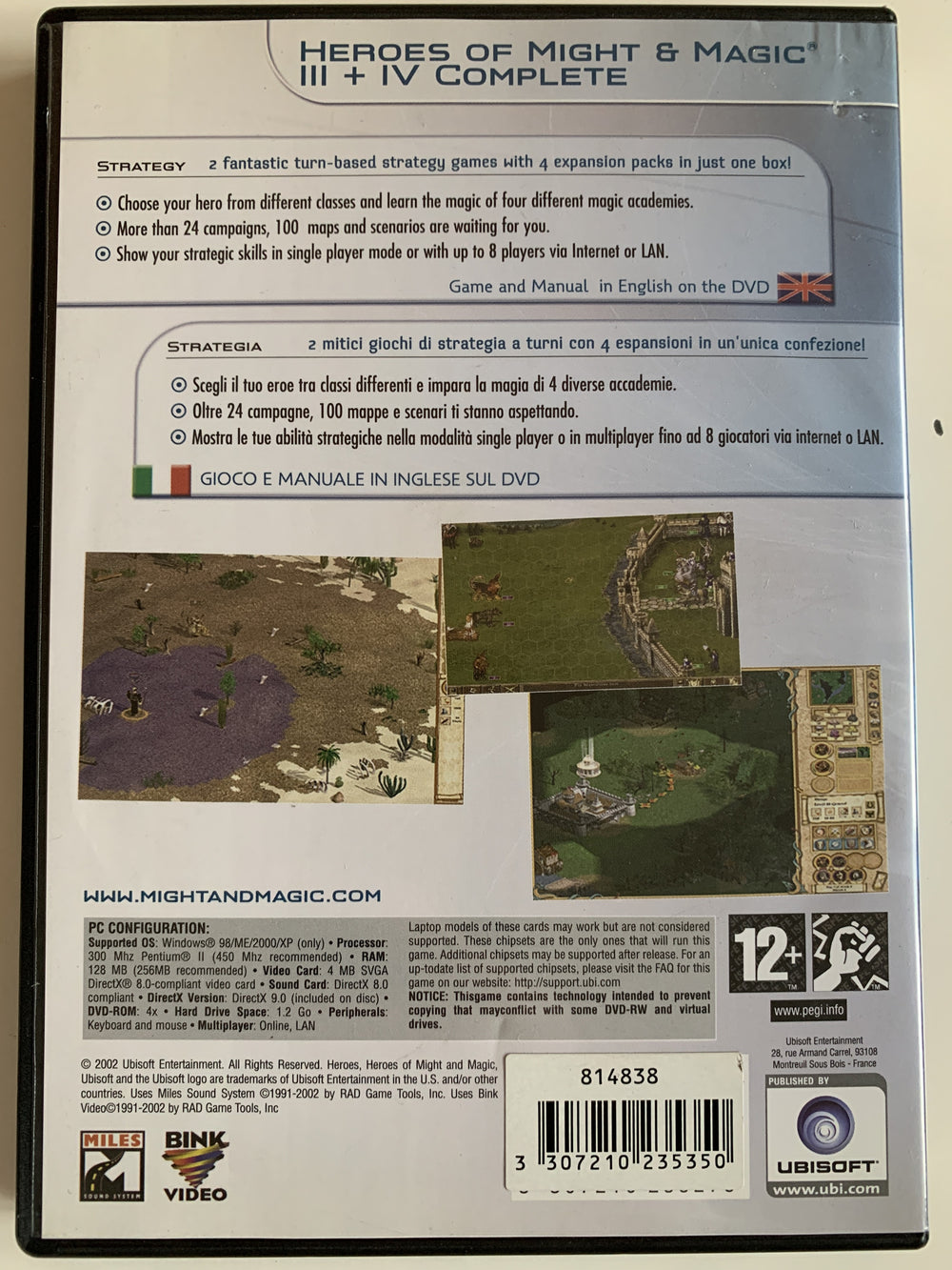 Heroes of Might and Magic III + IV Complete. PC-spill.