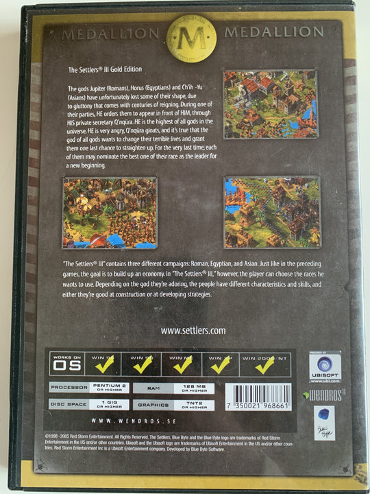 The Settlers III – Gold Edition. PC-spill.