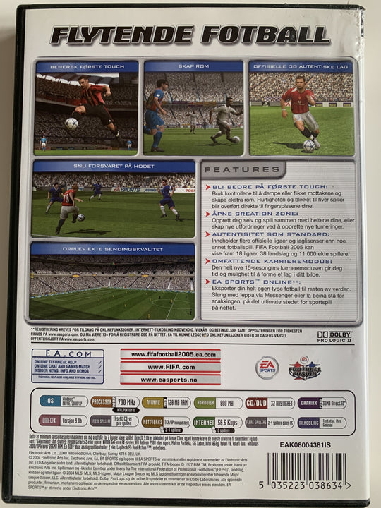FIFA Football 2005. PC-spill.
