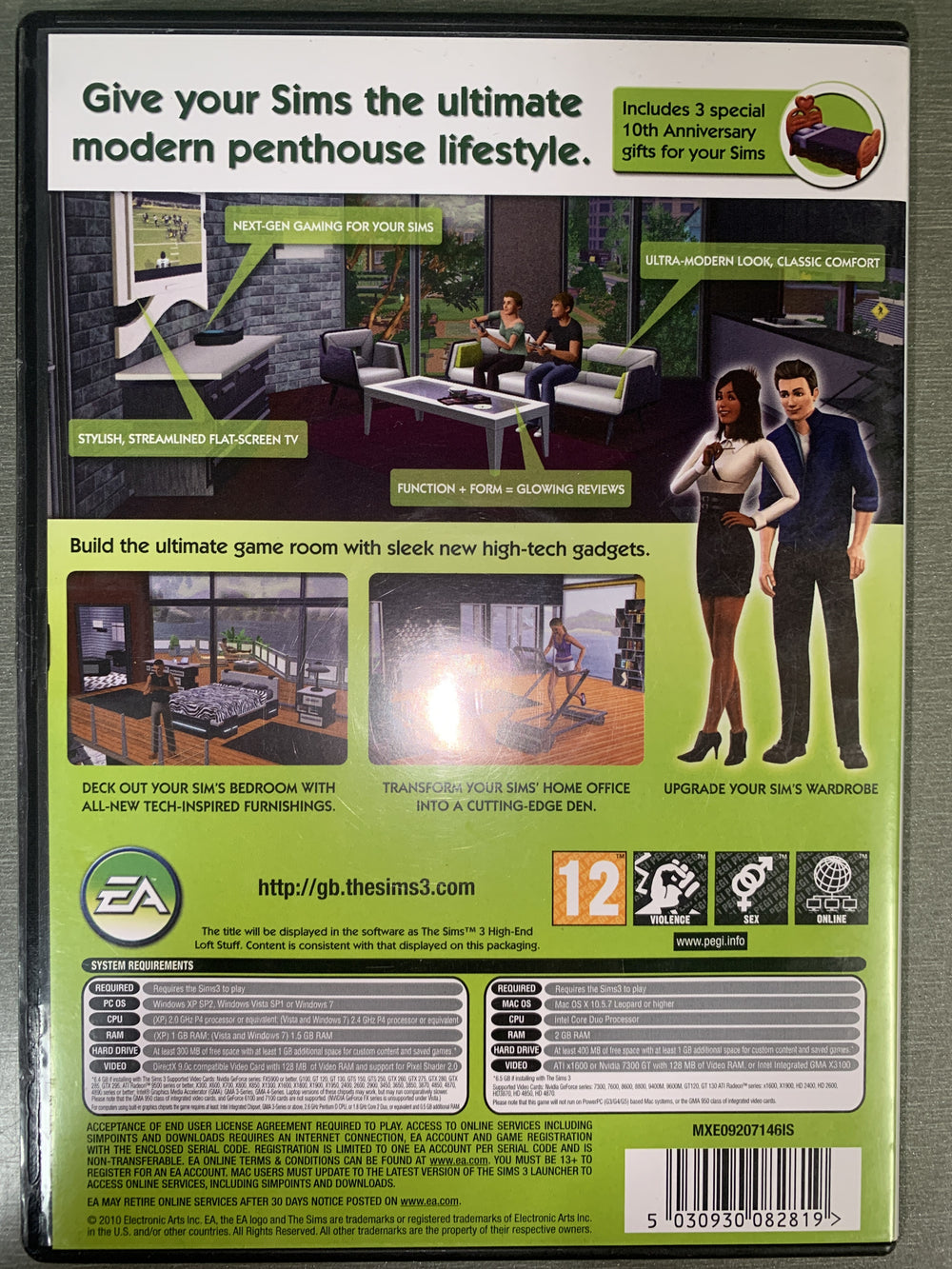 The Sims 3: Design & High-Tech Stuff. PC/Mac-spill.