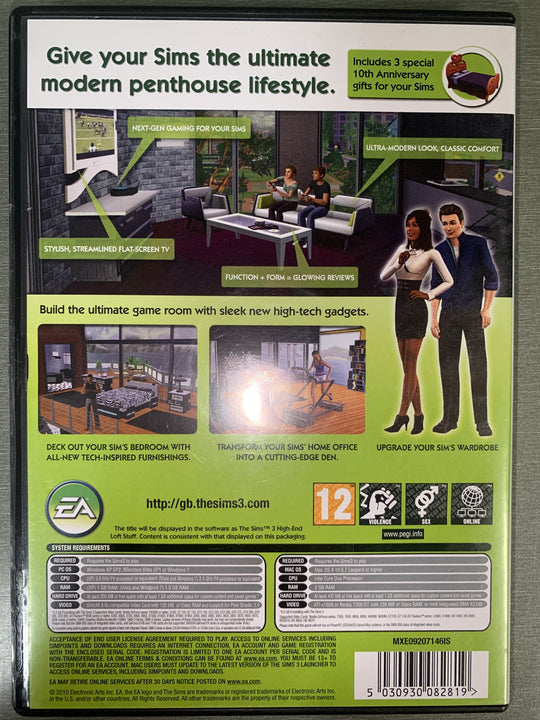 The Sims 3: Design & High-Tech Stuff. PC/Mac-spill.