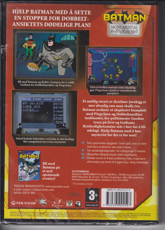 Batman: Monumental Rettferdighet. 2006. PC-spill. Ny i plast!