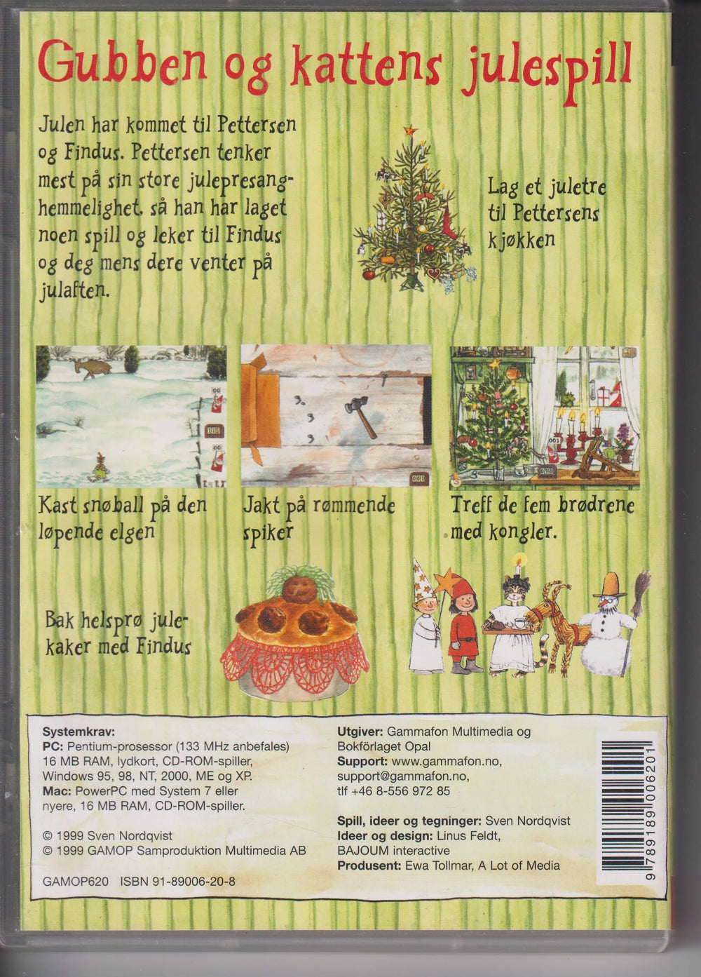 Gubben og kattens julespill. 1999. PC/Mac-spill.