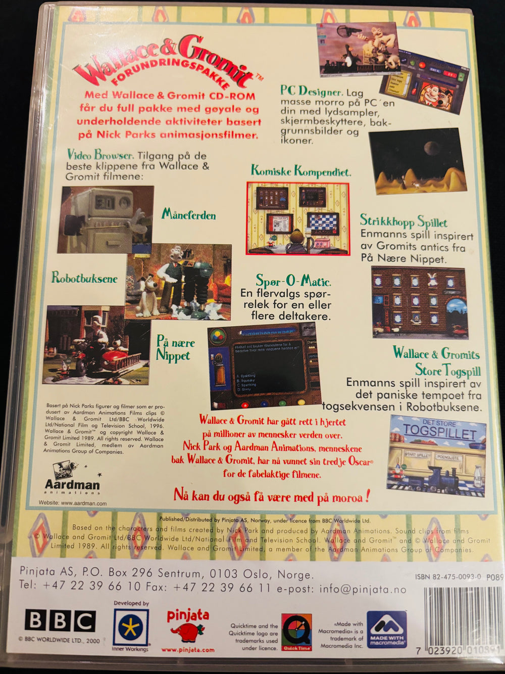 Wallace & Gromit Forundringspakke. PC.