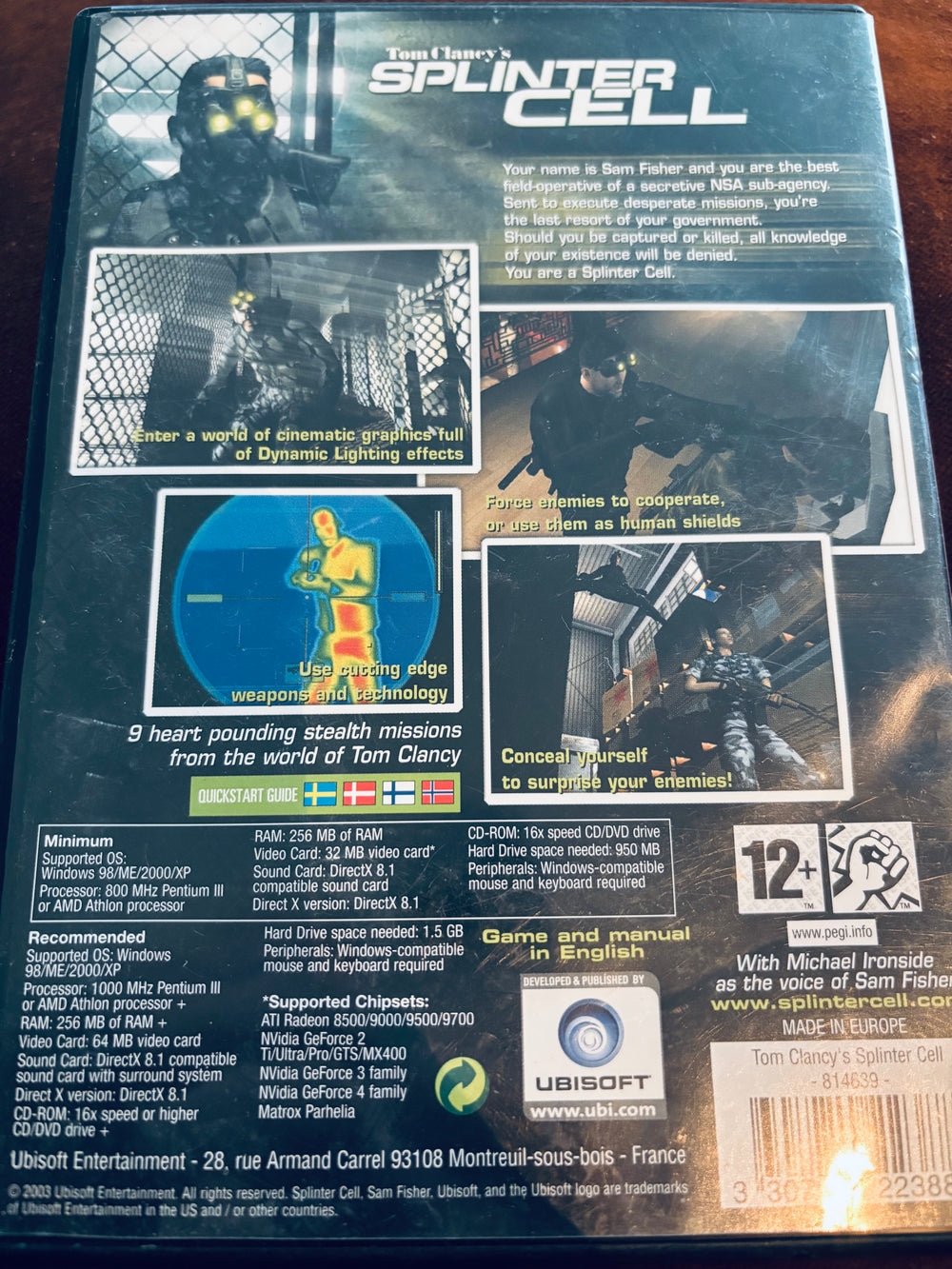 Tom Clancy's Splinter Cell. PC.