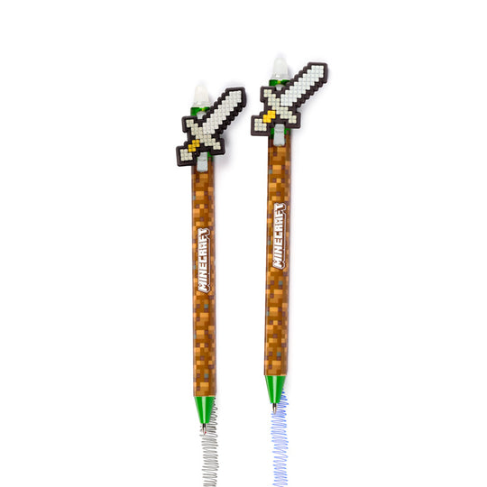 MINECRAFT - Tools - Set of 8 Head Topper Erasable Gel Pen