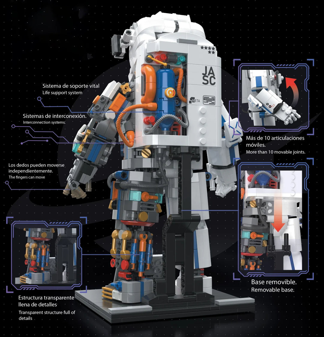 POP SERIES - Construction Kit - Astronaut - 900pc