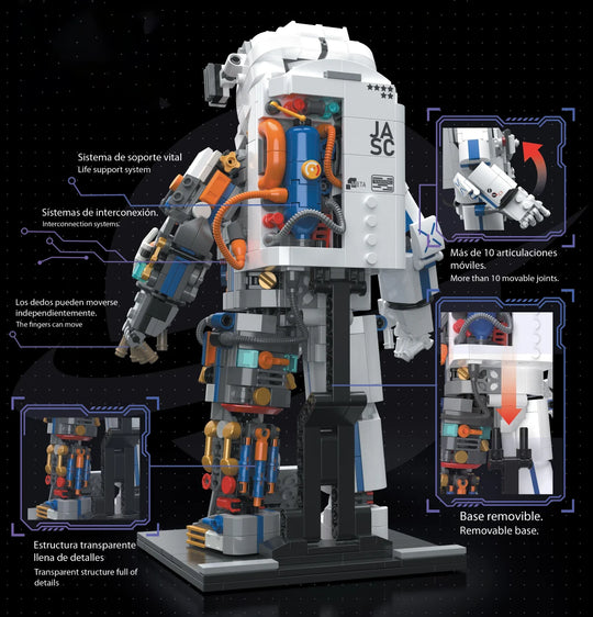 POP SERIES - Construction Kit - Astronaut - 900pc