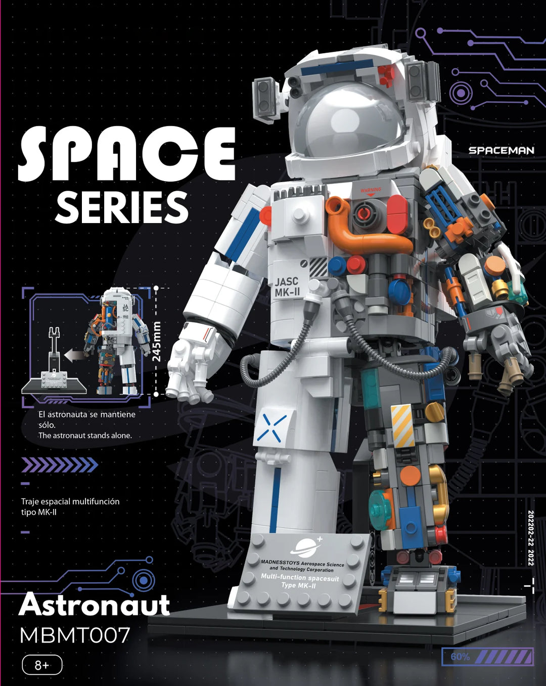 POP SERIES - Construction Kit - Astronaut - 900pc