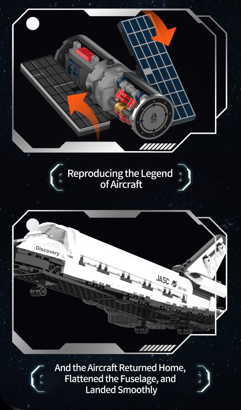POP SERIES - Construction Kit - Space Shuttle - 950pc