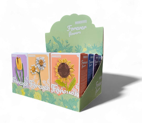 FOREVER FLOWERS - Bricks Flowers - Display 12pcs