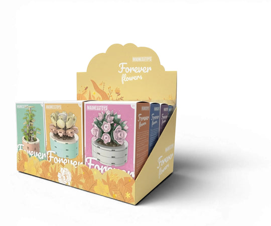 FOREVER FLOWERS - Bricks Succulent - Display 12pcs