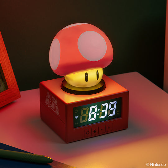 SUPER MARIO - Mushroom - Icon Lamp Alarm Clock 4,7inch
