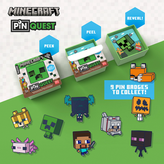 MINECRAFT - Pin Quest - Display (36pcs)