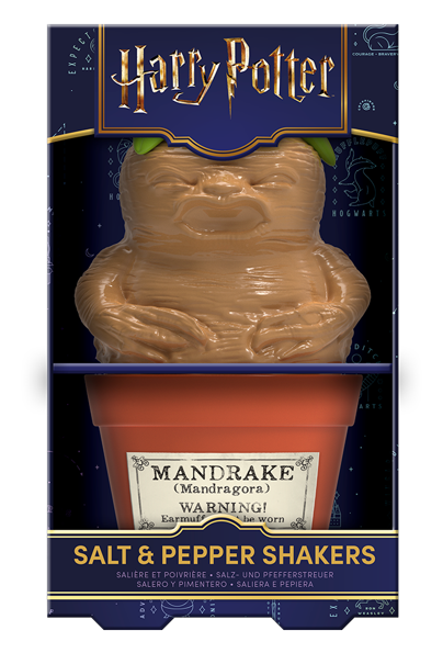 HARRY POTTER - Mandrake & Plant pot - Salt and Pepper Shakers Set