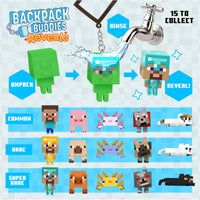 MINECRAFT - "Reveals" Backpack Buddies (Display 24 Pcs)