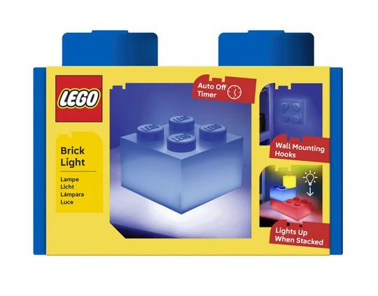LEGO - Blue brick 2x2 - brick Light 15x15cm