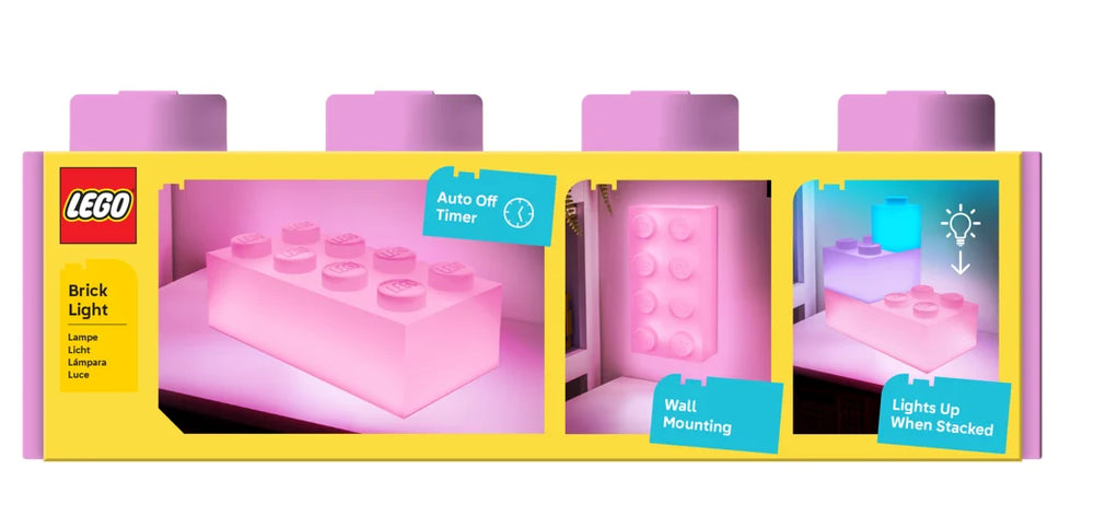 LEGO - Pink brick 4x2 - brick Light 31x15cm