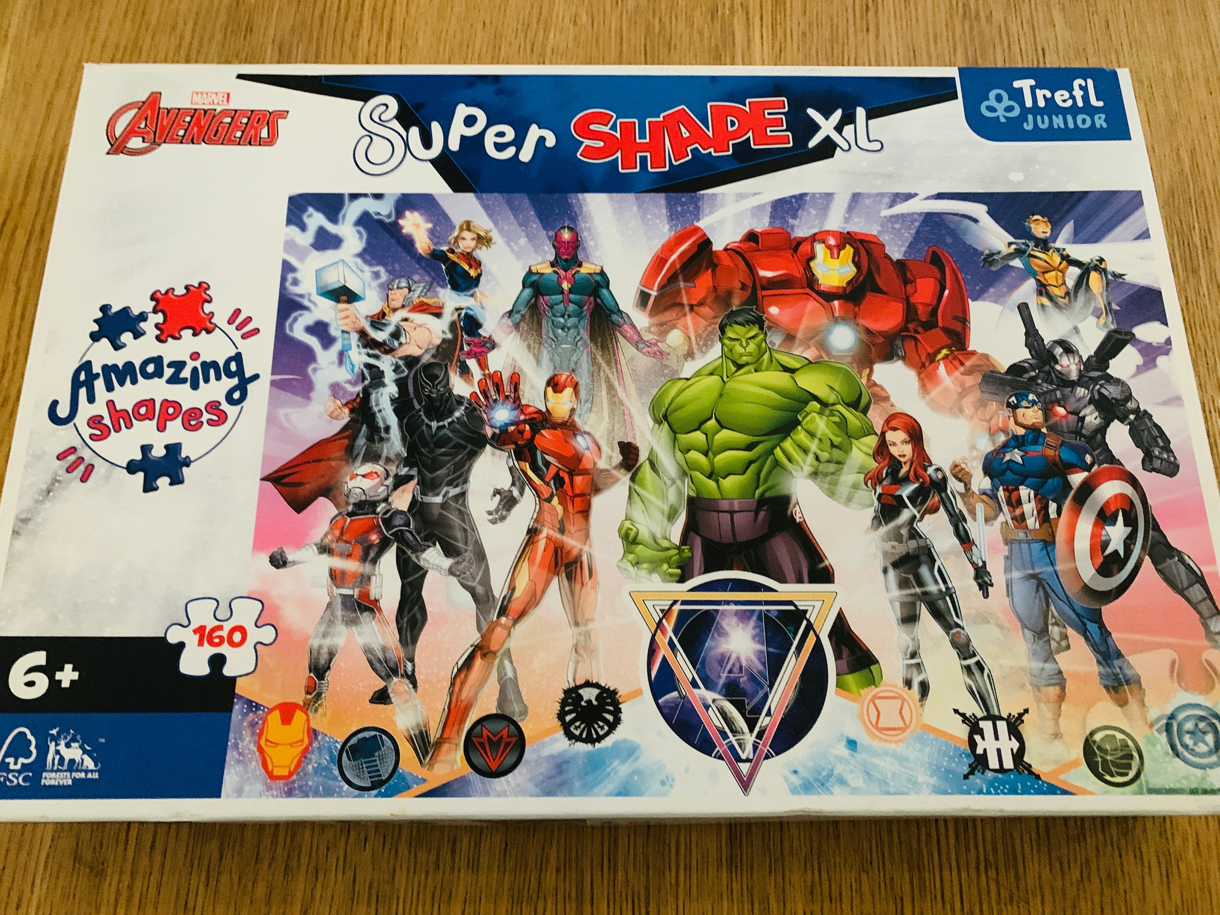 Marvel Avengers Amazing Shapes. Puslespill.