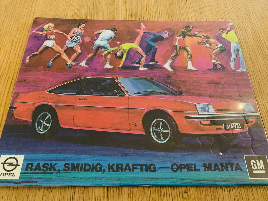 Opel Manta - Rask, Smidig, Kraftig. Puslespill.