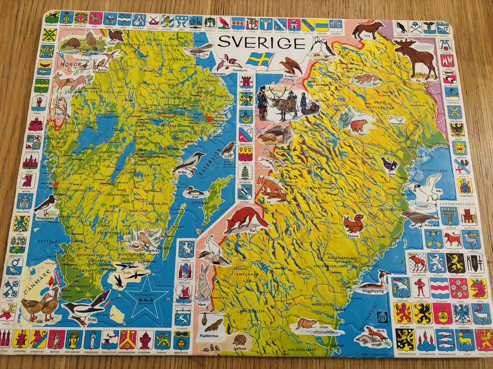 Sverige. Puslespill.