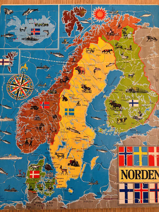 Norden. Puslespill.
