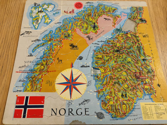 Norge. Puslespill.