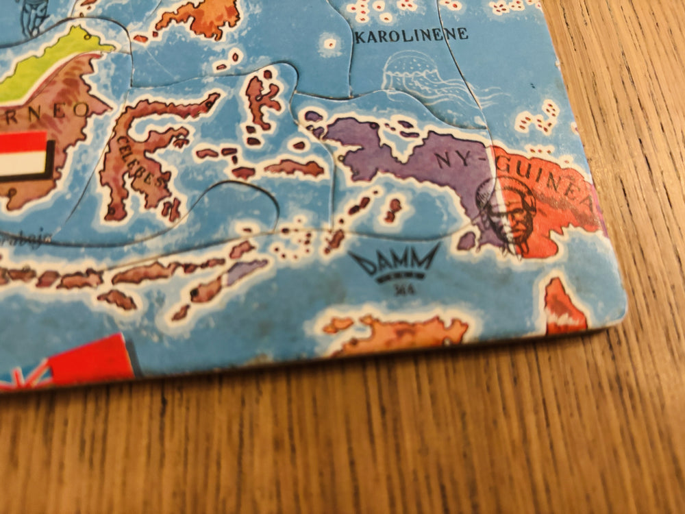 Asia-kart. Puslespill.