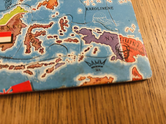 Asia-kart. Puslespill.