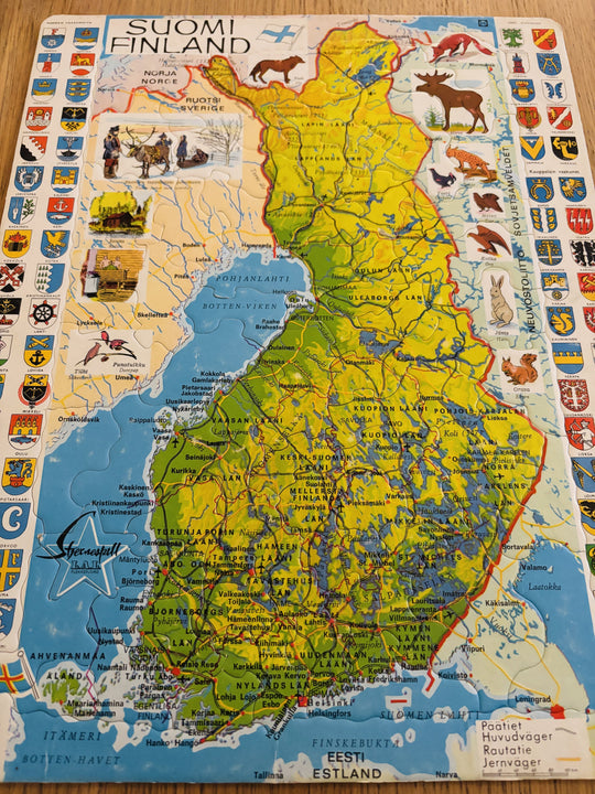 Suomi Finland. Puslespill.