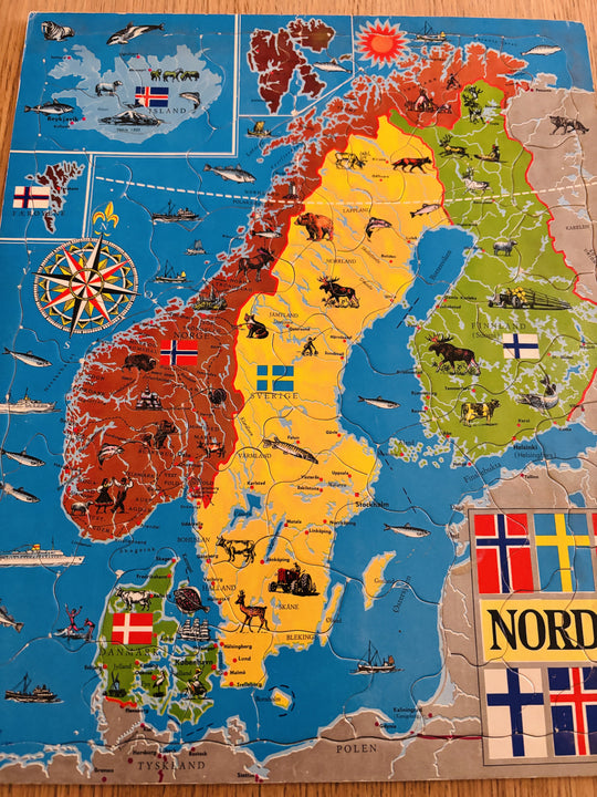 Norden. Puslespill.