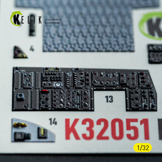 F-15C (early) - interior 3D decals for Tamiya kit