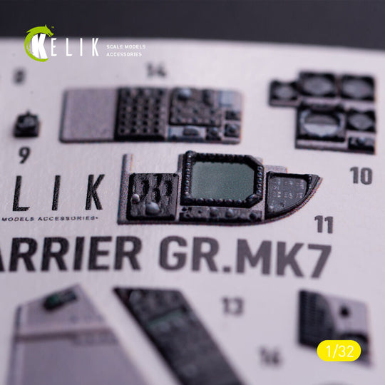 GR.MK7 Harrier - interior 3D decals for Trumpeter kit
