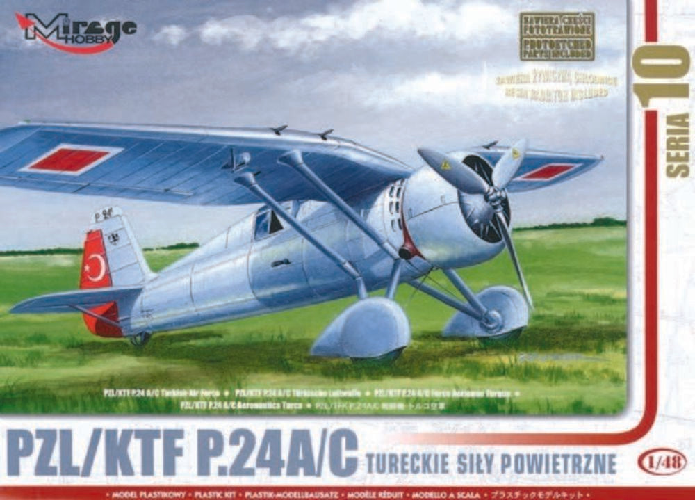 PZL/TFK P.24 C Türkische Luftwaffe mit Resin- und Fotoätzteilen