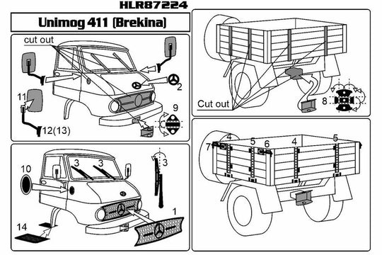 MB Unimog 411  (Brekina)