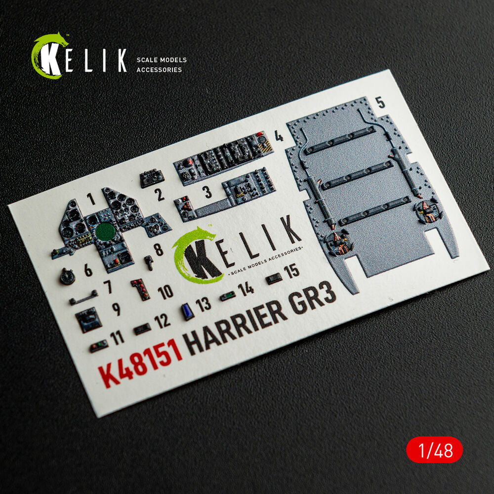 HARRIER GR3 - interior 3D decals for Kinetic kit