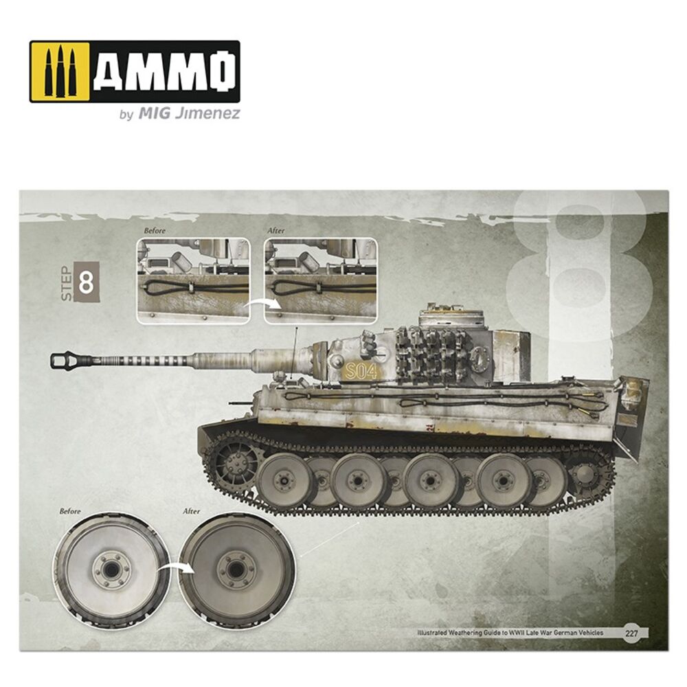 Illustrated Weathering Guide to WWII Late German Vehicles (English, Castellano)