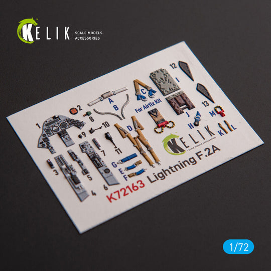 F.2A Lighting - interior 3D decals for Airfix kit
